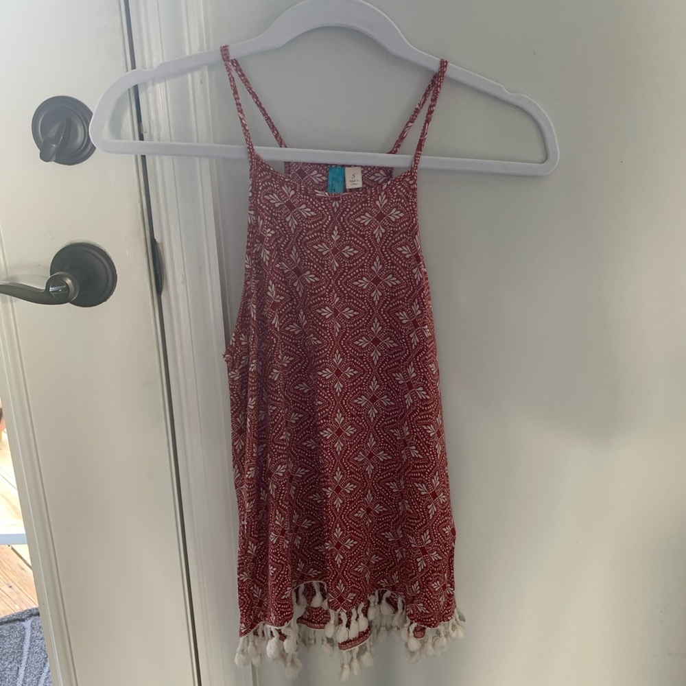 Tassel bottom tank top